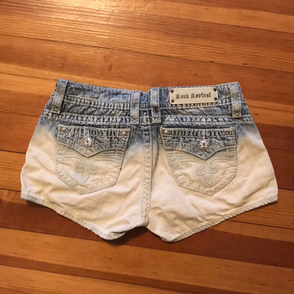 Rock Revival Acid wash Jean shorts